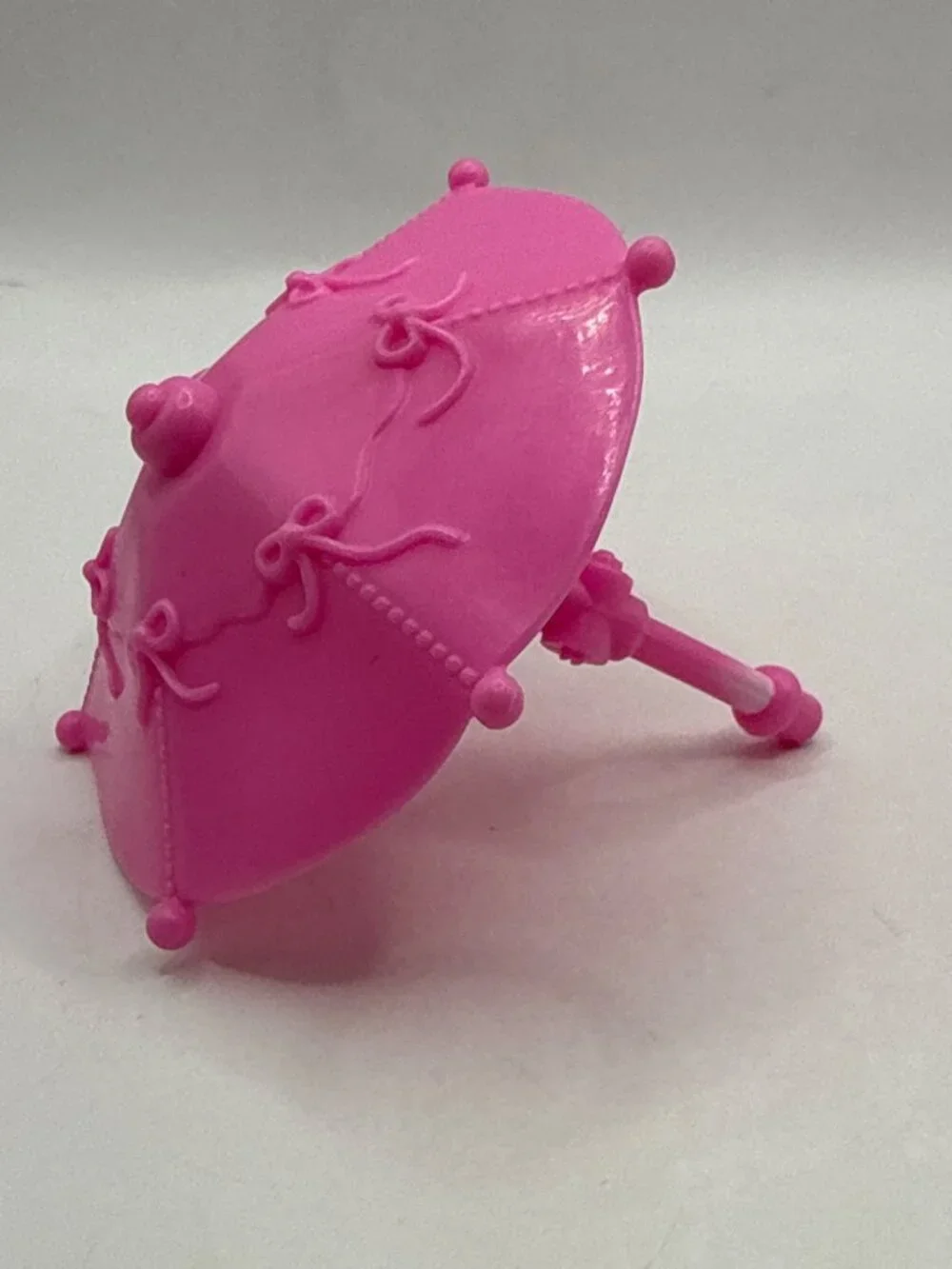 Vtg Fisher Price Sweet Streets Beach House Pink Replacement Patio Umbrella Part